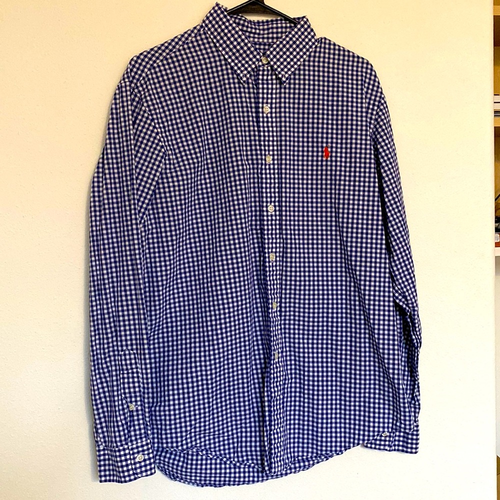 Mens Large Polo Ralph Lauren Button Down Shirt